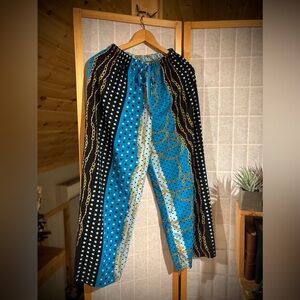 Bougie Polka Dot & Chain Pattern Pull-On Pants